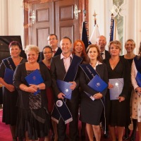 April 2014 - Graduation ceremony of MBA students in Břevnov monastery